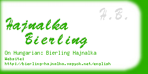 hajnalka bierling business card